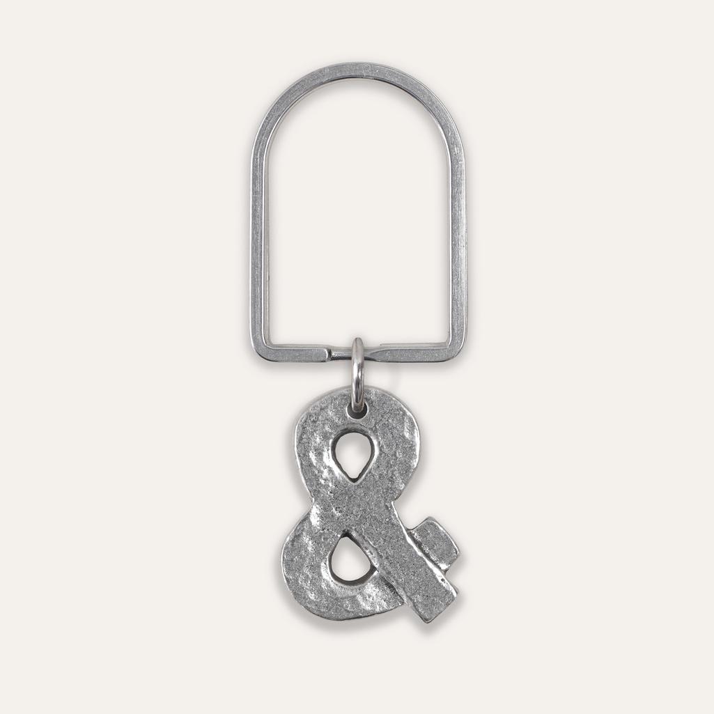 Ampersand Initials Keyring