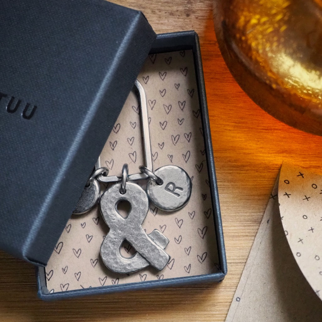 Ampersand Initials Keyring