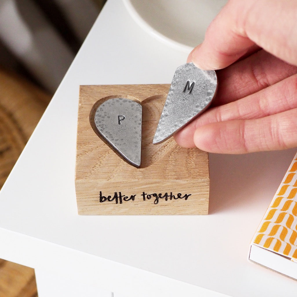 'Better Together' Heart Tokens Set