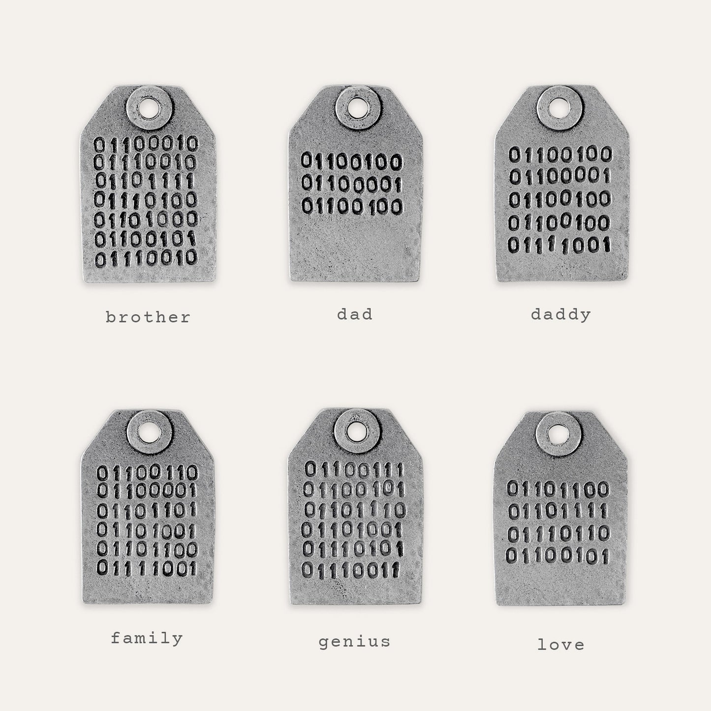 Binary Code Message Keyring