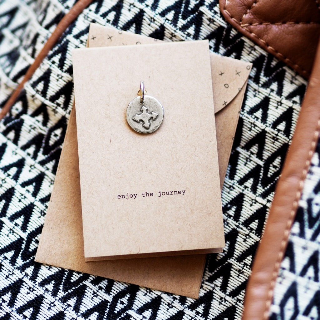 'Enjoy the Journey' Compass Charm