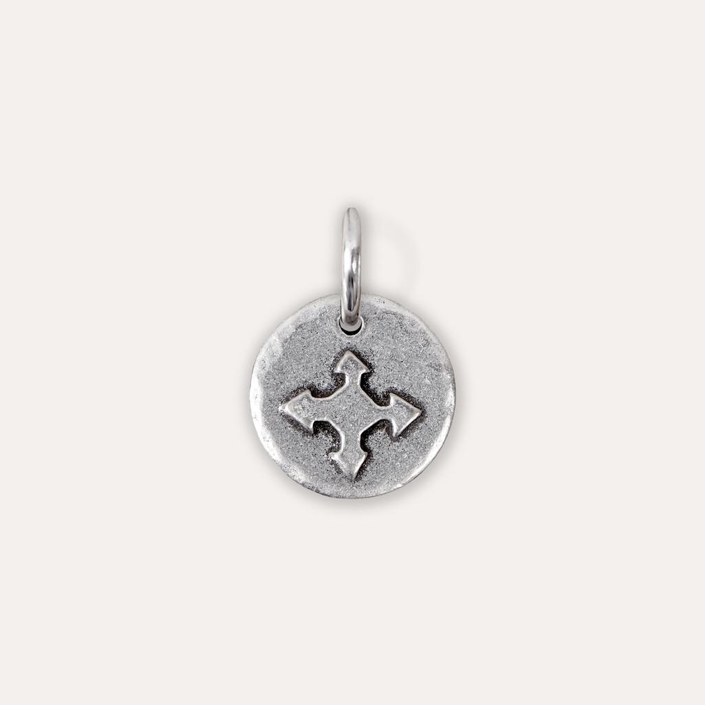 'Enjoy the Journey' Compass Keyring Charm