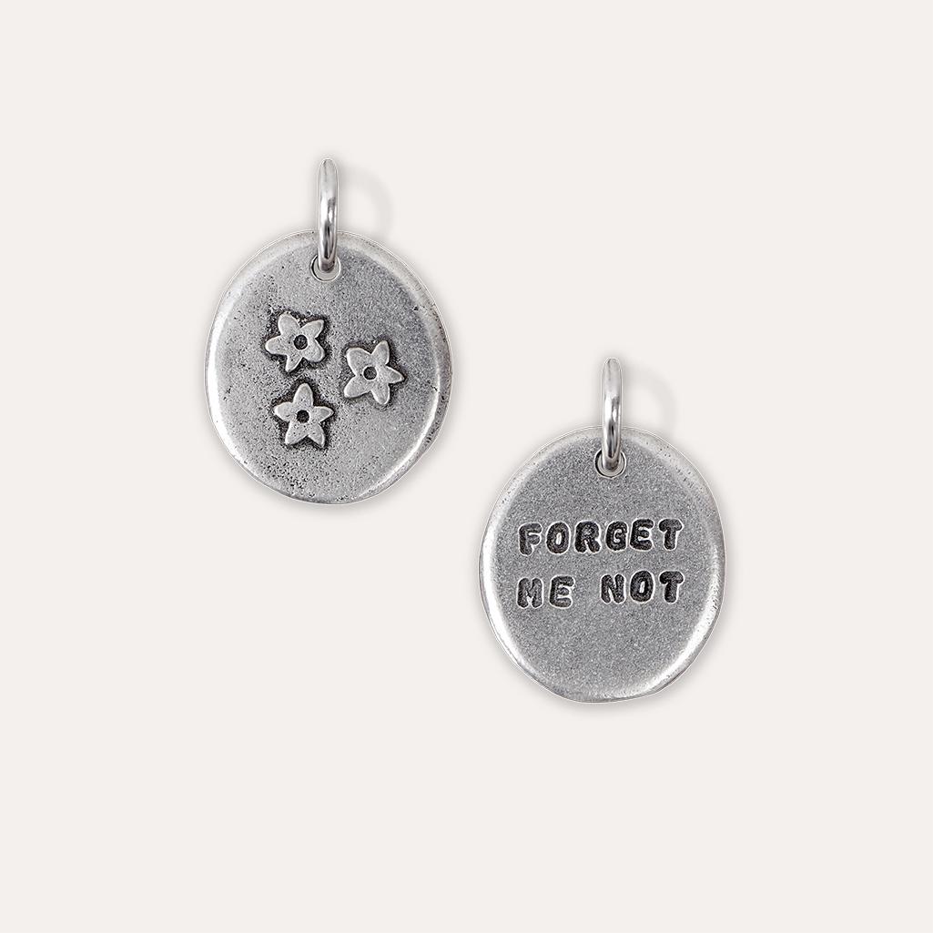 'Forget Me Not' Flowers Keyring Charm