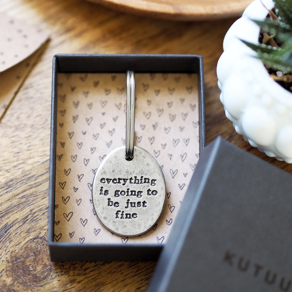 'Everything is Going to be Just Fine' Keyring