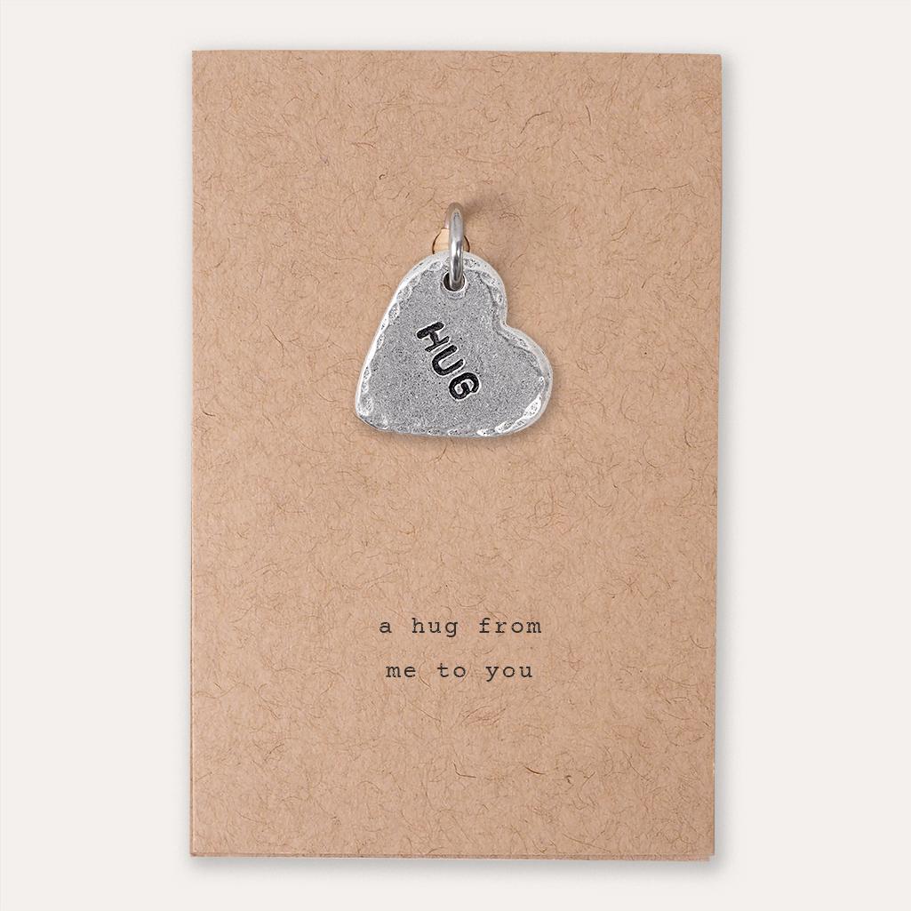 ‘A Hug From Me to You’ Heart Charm