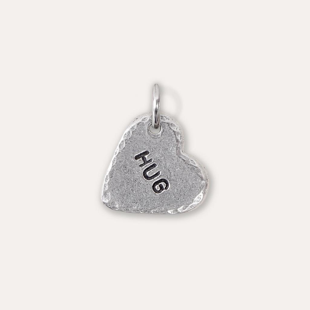 ‘Hug’ Heart Keyring Charm