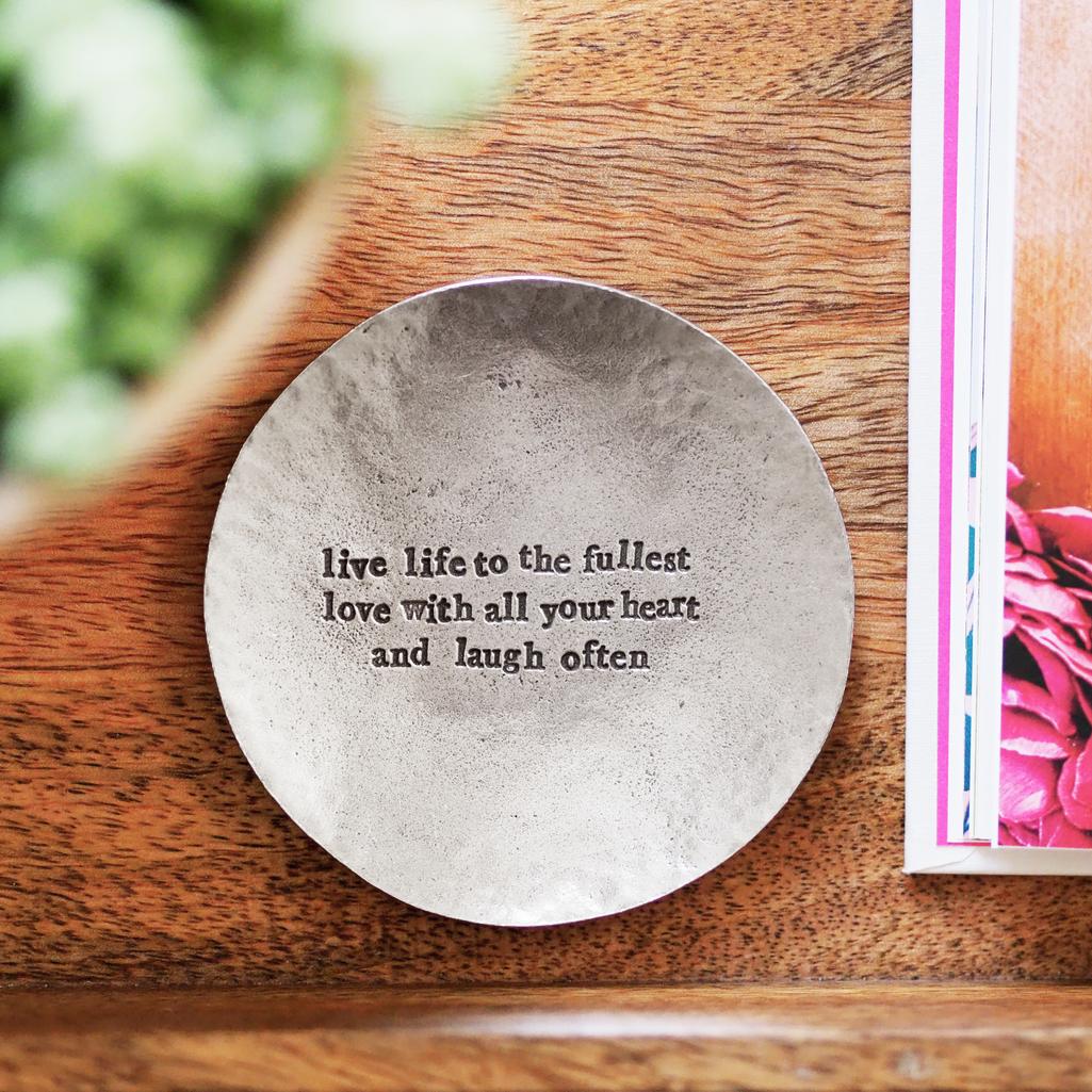 'Live Love Laugh' Trinket Dish