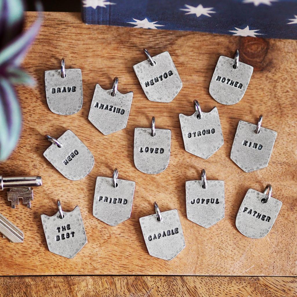 Personalised Medal Charms Keyring