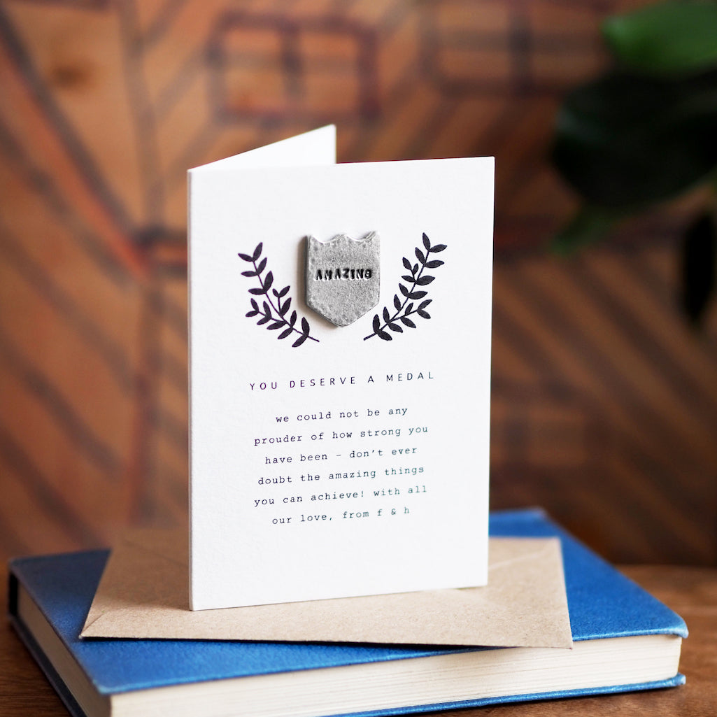 Personalised Mini Pocket Medal Card