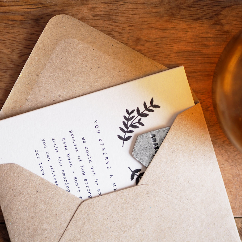 Personalised Mini Pocket Medal Card