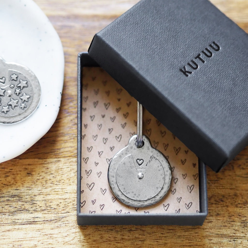 Secret Message Spinner Keyring