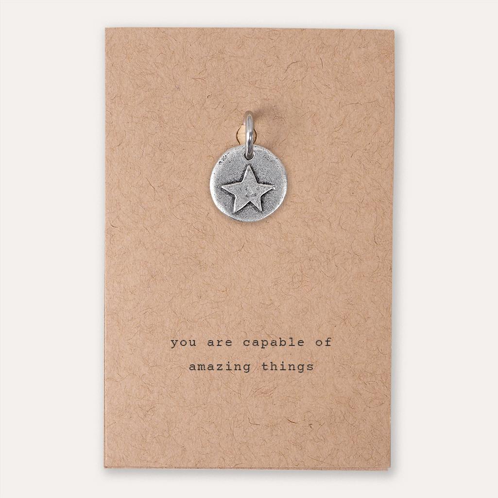 'You are Capable of Amazing Things' Star Charm