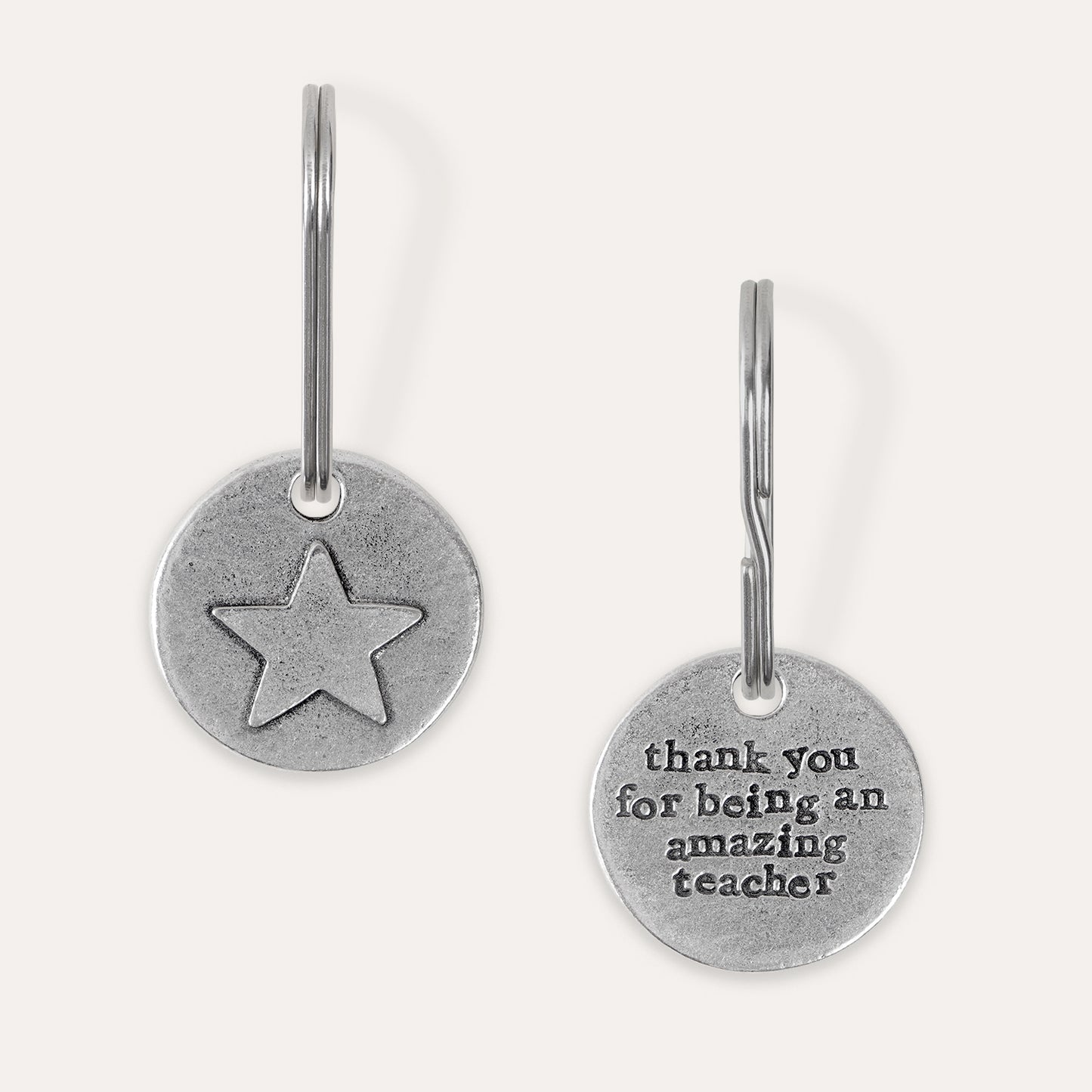 'Amazing Teacher' Star Keyring