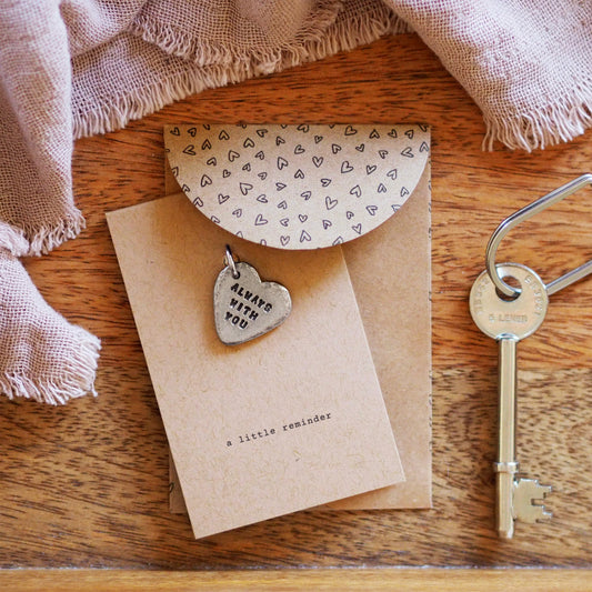 'Always with You' Heart Charm