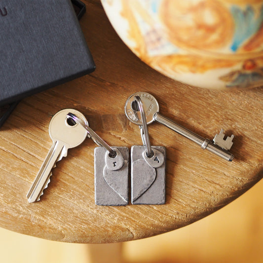 'Better Together' Heart Keyring Set for Couples