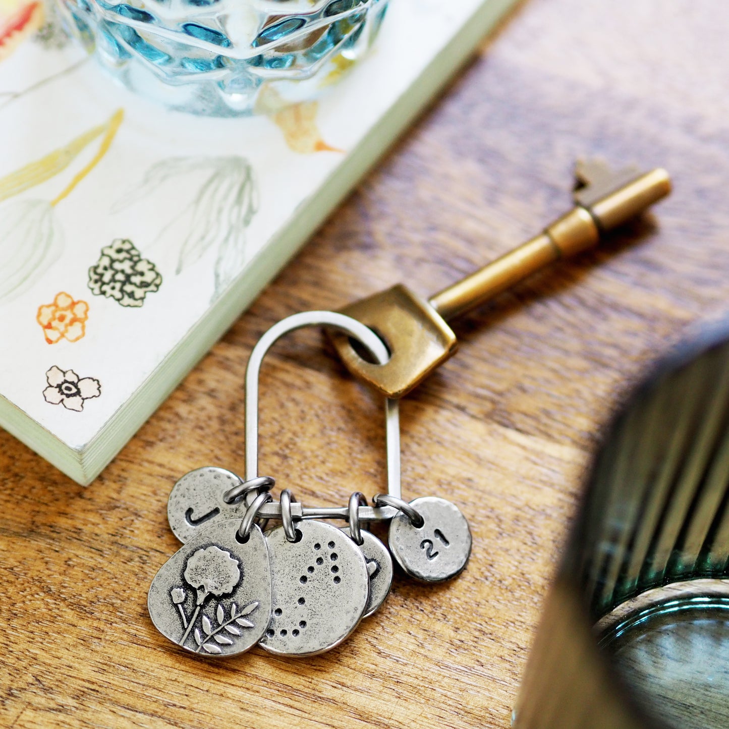 Personalised Zodiac Constellation Keyring Charm