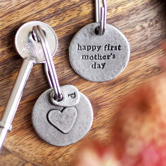 'Happy First Mother's Day' Keyring