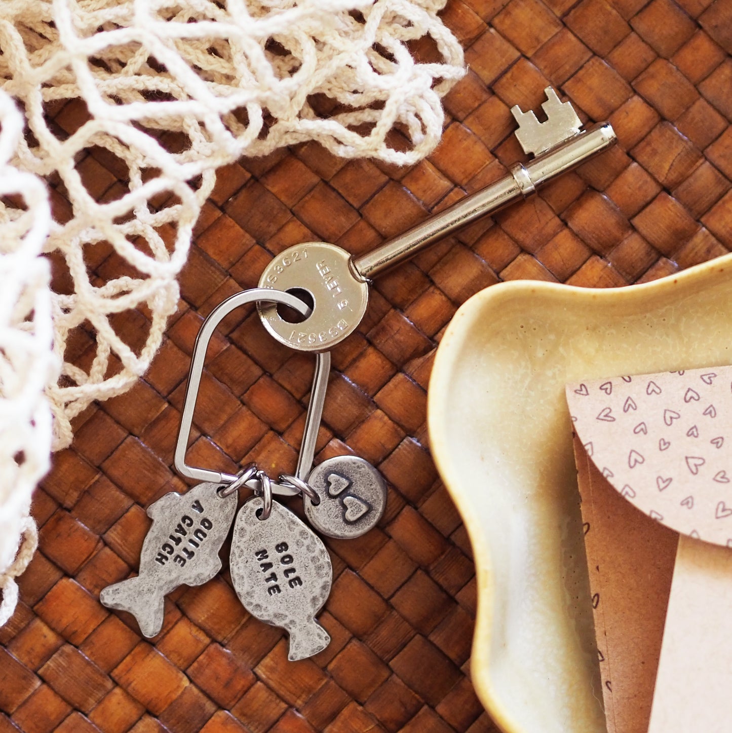 'Quite a Catch' Fish Keyring Charm