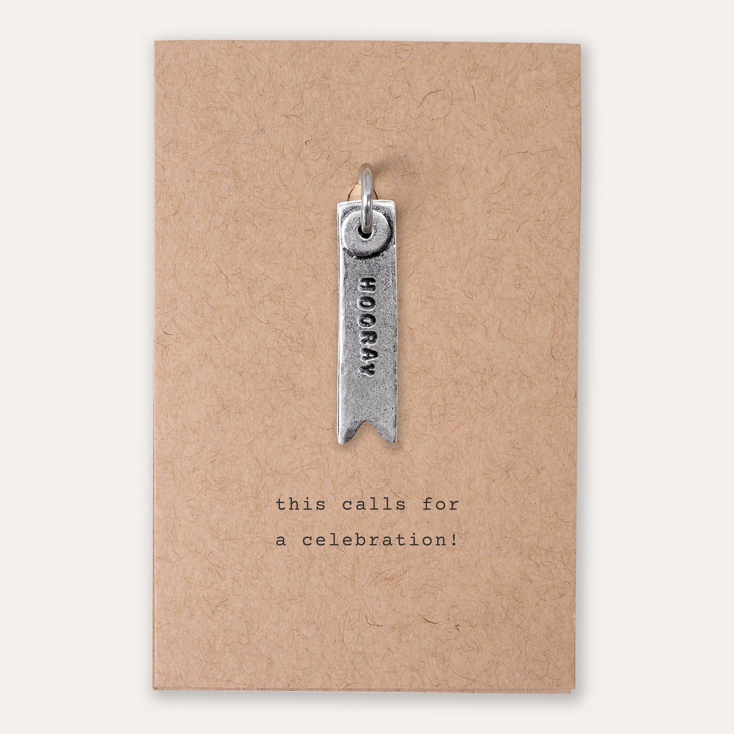 'Hooray' Celebration Banner Keyring Charm