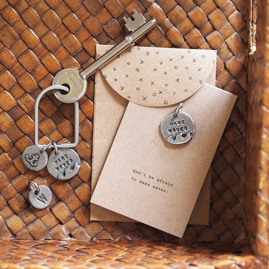'Make Waves' Keyring Charm
