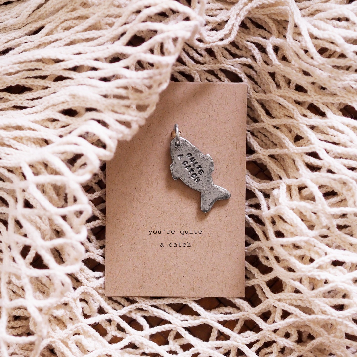 'Quite a Catch' Fish Keyring Charm