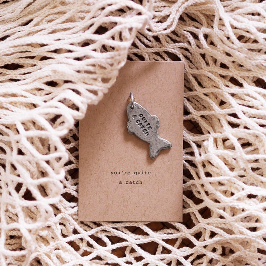 'Quite a Catch' Fish Keyring Charm