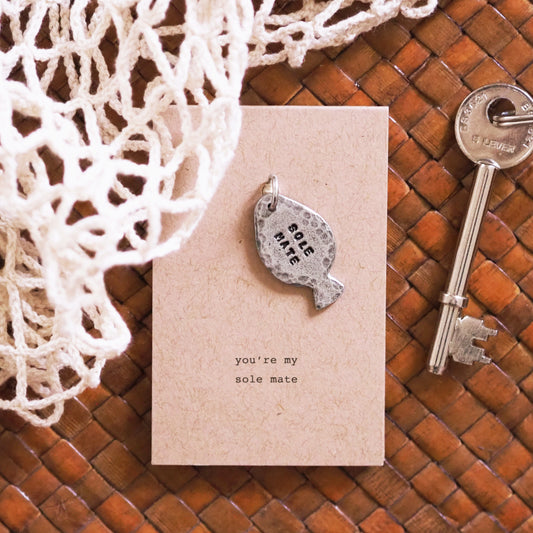 'Sole Mate' Fish Keyring Charm