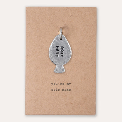 'Sole Mate' Fish Keyring Charm