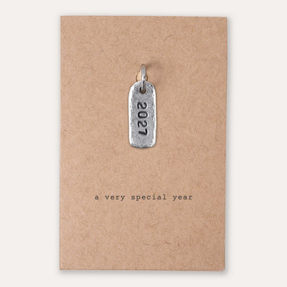 A Very Special Year Keyring Charm