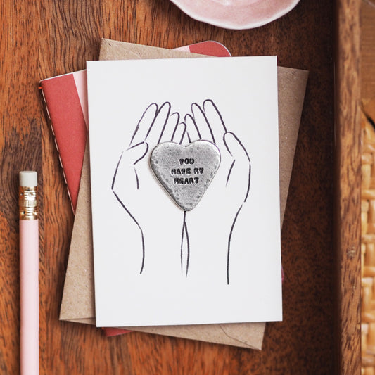 'You Have My Heart' Keepsake Token Card