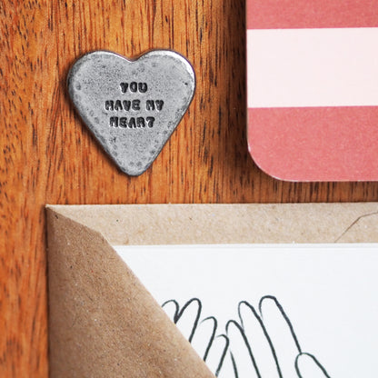 'You Have My Heart' Keepsake Token Card