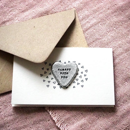 'Always With You' Pocket Heart Token