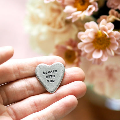 'Always With You' Pocket Heart Token