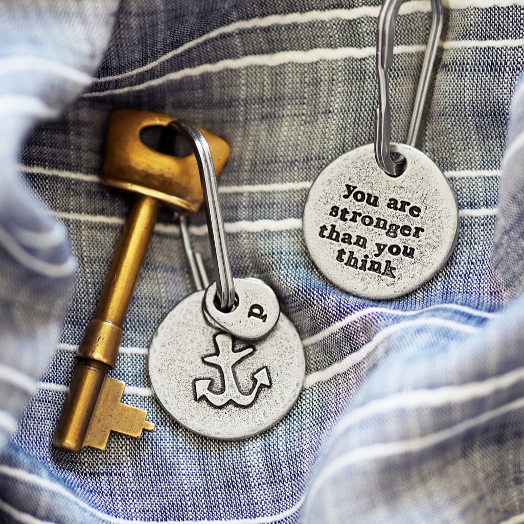 'You Are Stronger Than You Think' Anchor Keyring