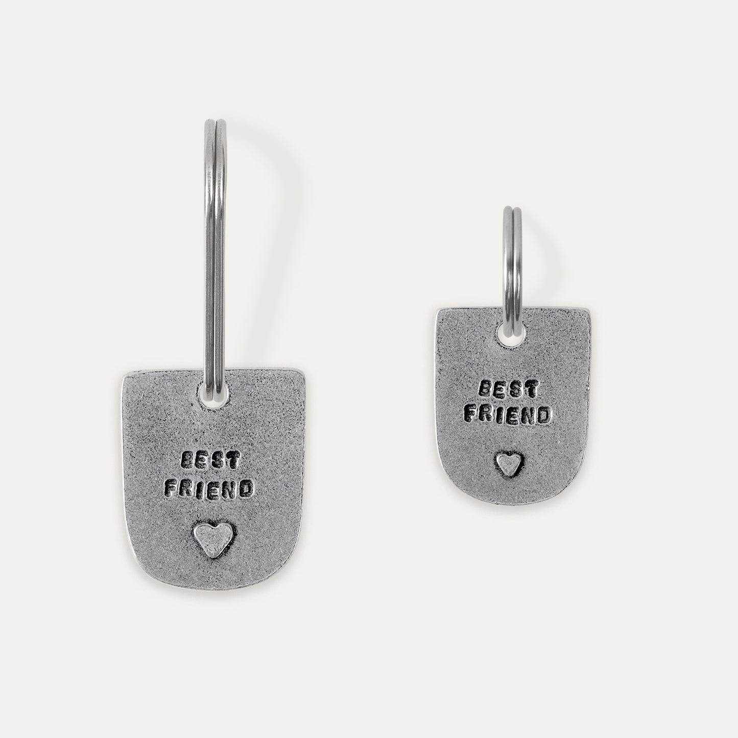 'Best Friend' Keyring + Pet Collar Charm Set