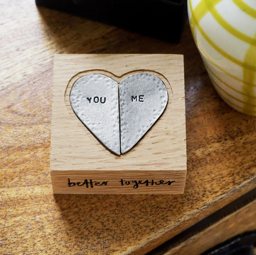 'Better Together' Heart Tokens Set
