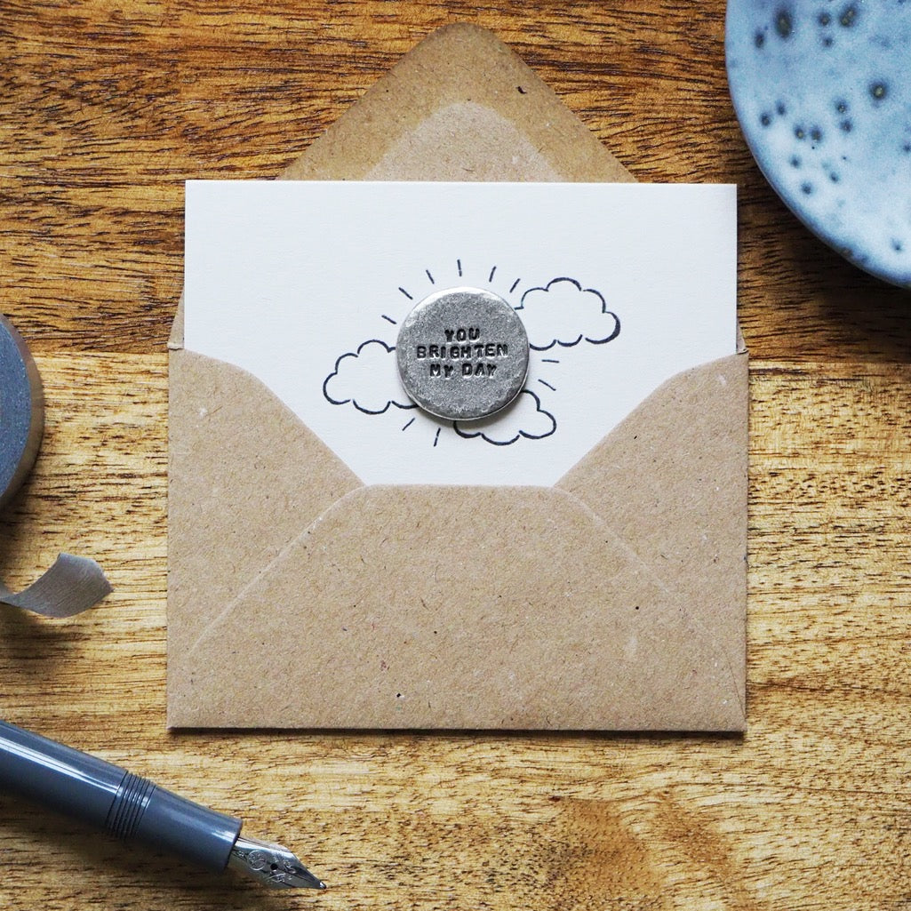 'You Brighten My Day' Tiny Token Card