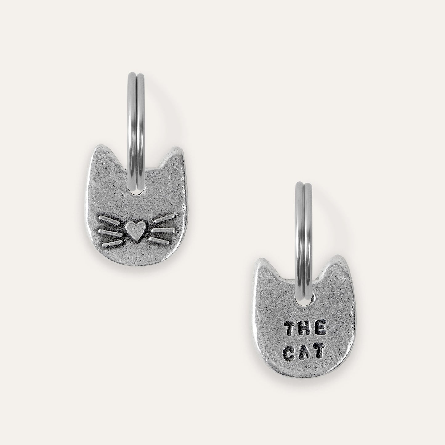 'You're The Cat's Whiskers' Keyring + Collar Charm Set