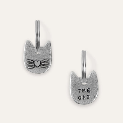 'You're The Cat's Whiskers' Keyring + Collar Charm Set