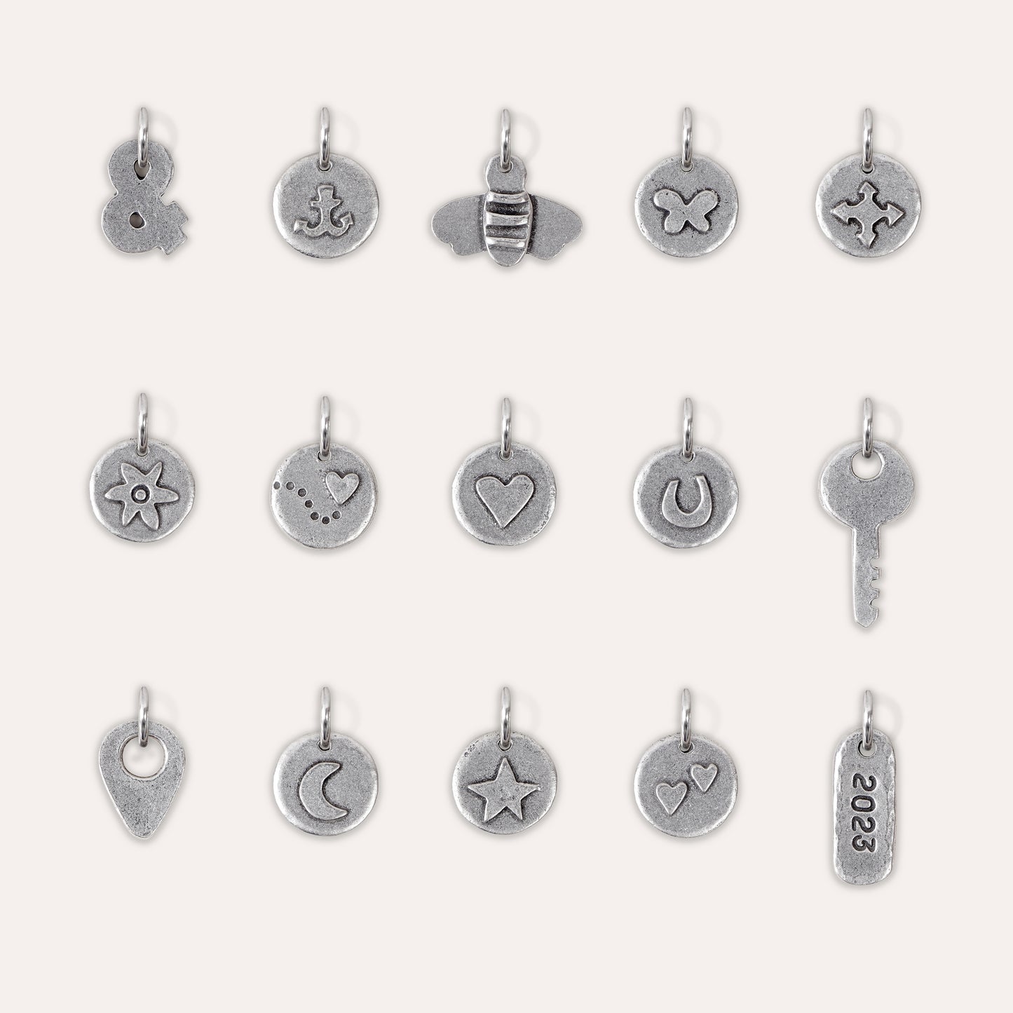 Personalised Love Letter Charms Keyring
