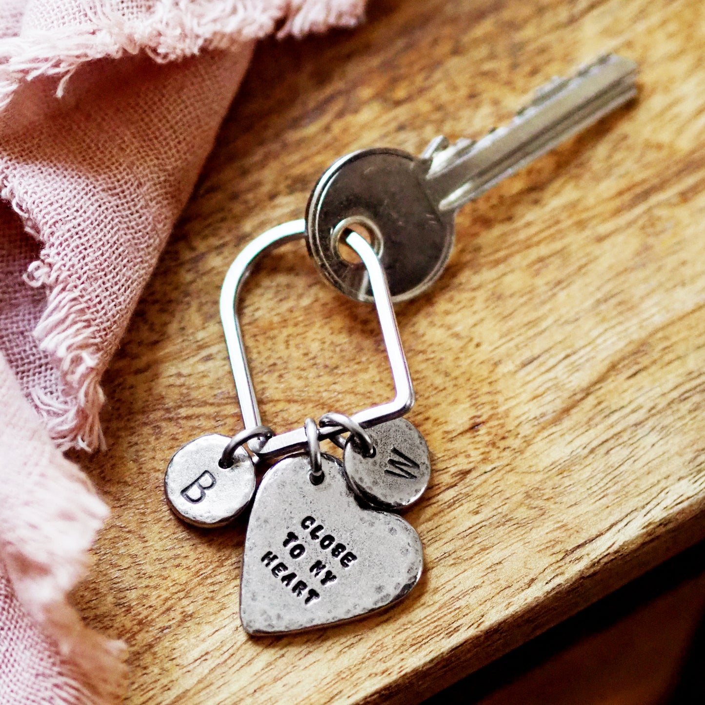 'Close to My Heart' Family Initials Keyring