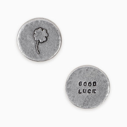 Four Leaf Clover 'Good Luck' Pocket Token Card