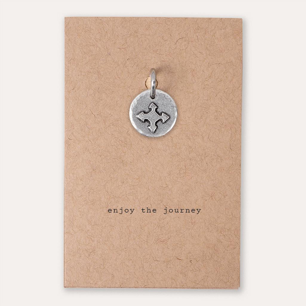 'Enjoy the Journey' Compass Charm