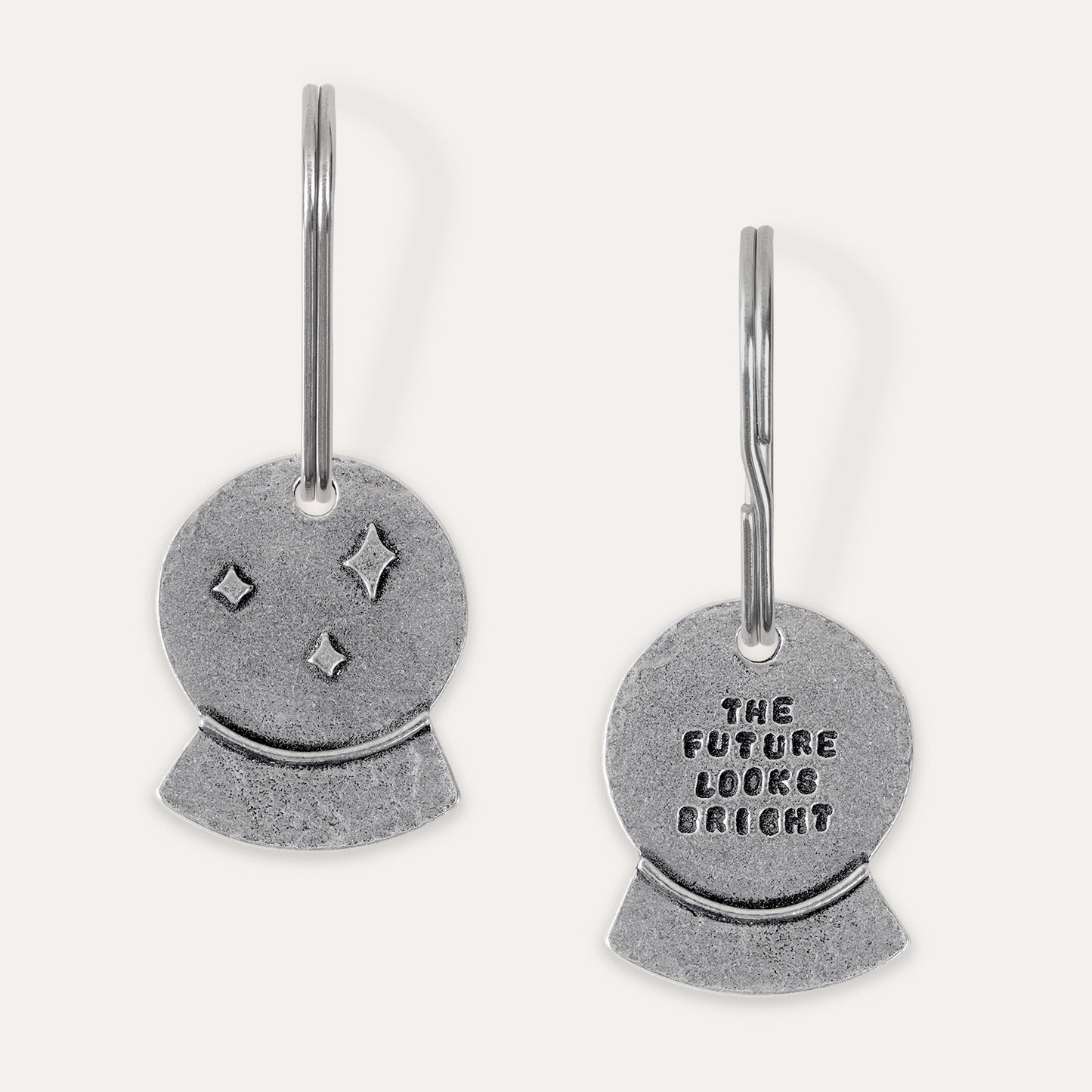 'The Future Looks Bright' Crystal Ball Keyring
