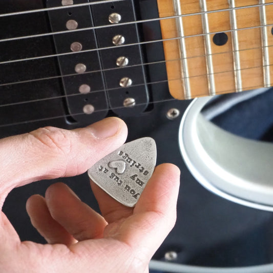 Heart Strings Guitar Plectrum Keepsake
