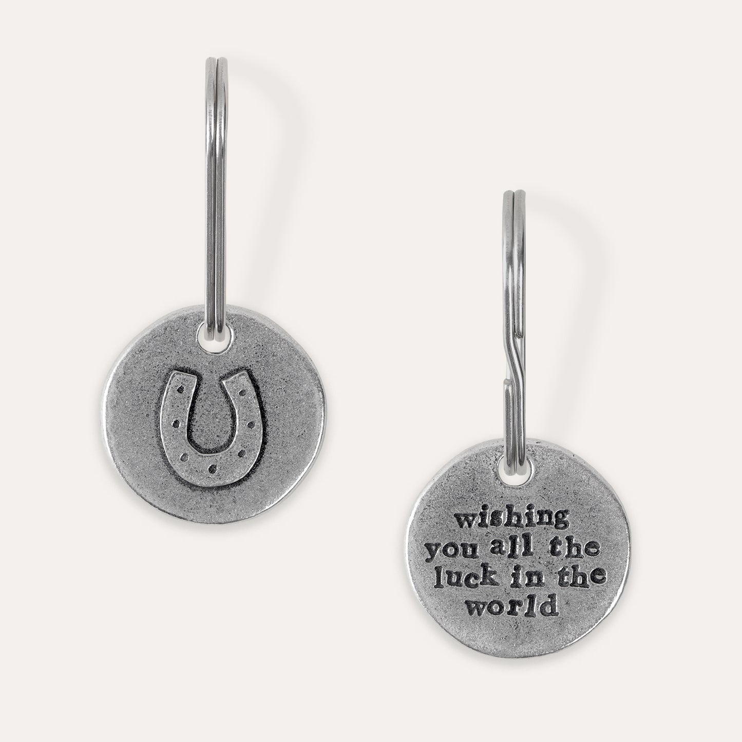‘Wishing You all the Luck in the World’ Horseshoe Keyring