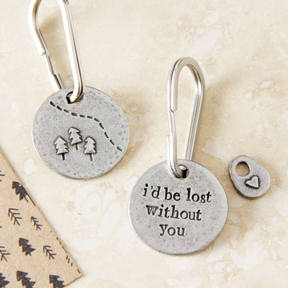 'Lost Without You' Keyring