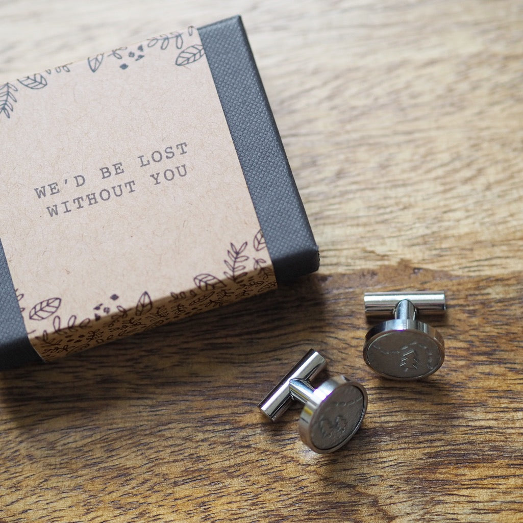 'Lost Without You' Cufflinks