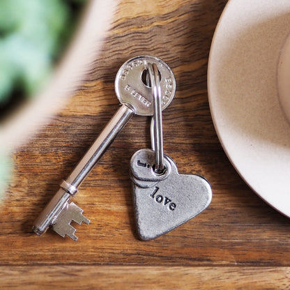 'Love' Heart Keyring