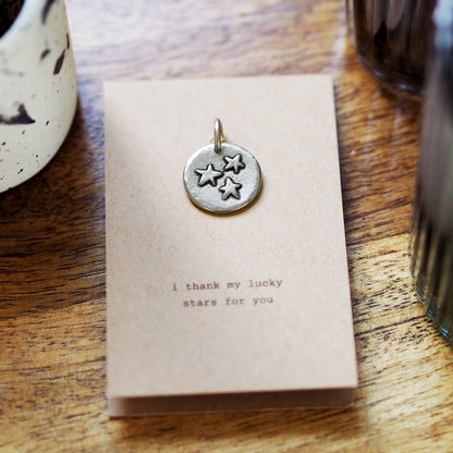 'I Thank My Lucky Stars for You' Charm